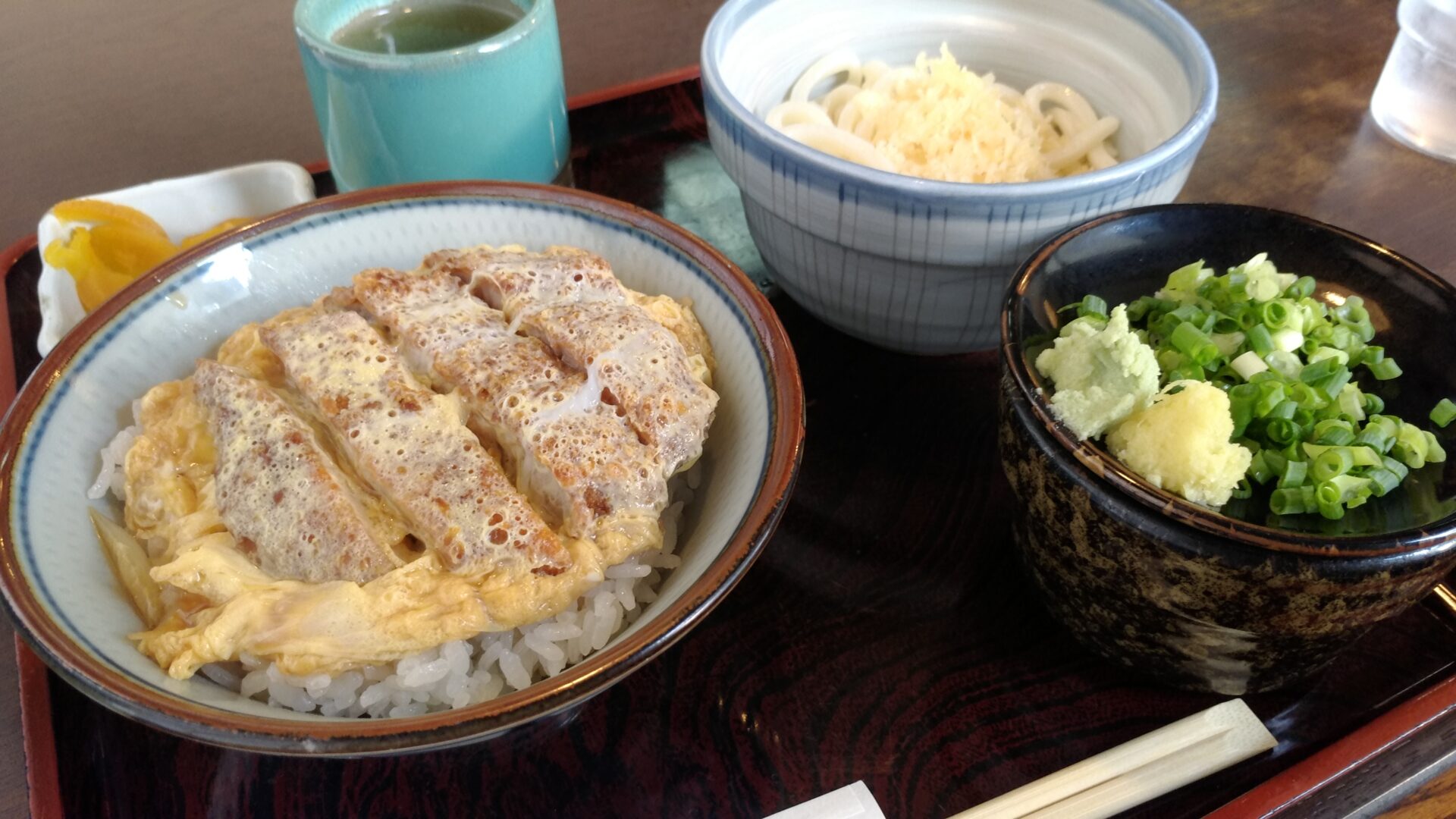 藤屋総本家のミニカツ丼セット