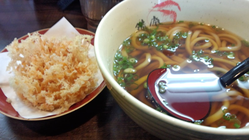 鐘庵桜エビうどん