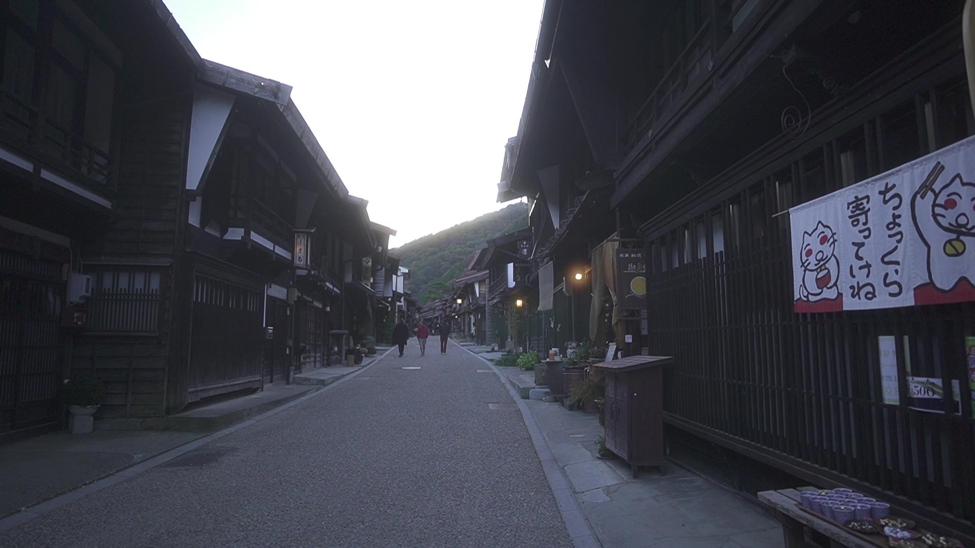 奈良井宿の町並み