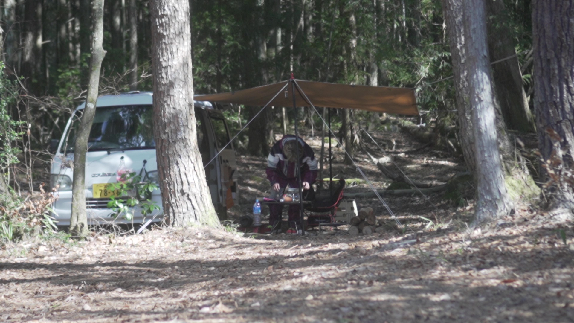 天狗森キャンプ場サイトの様子